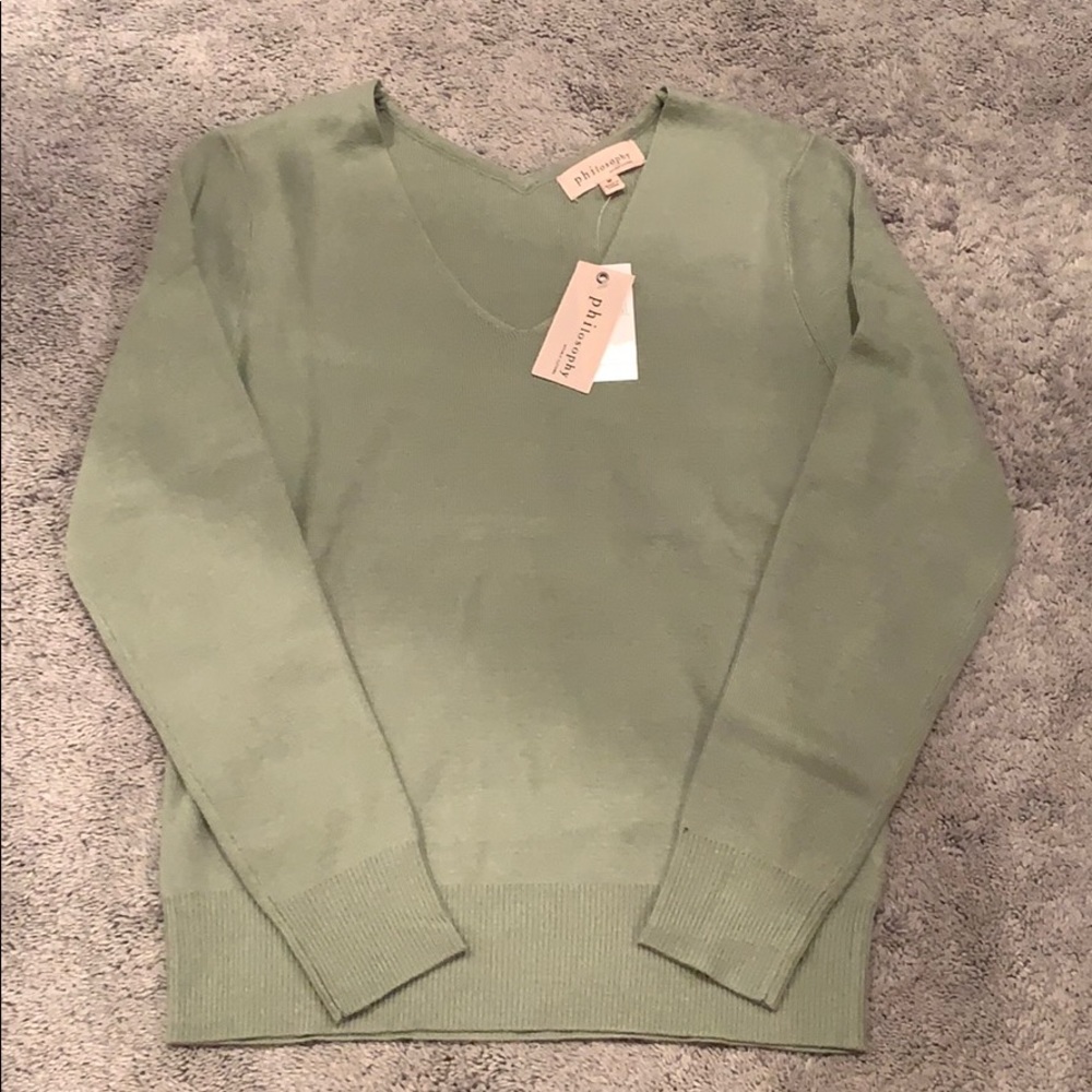 Sage green sweater